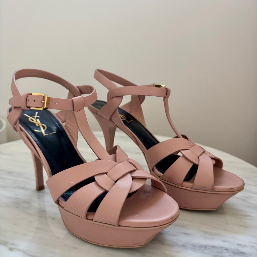 YSL Tribute Platform Sandals